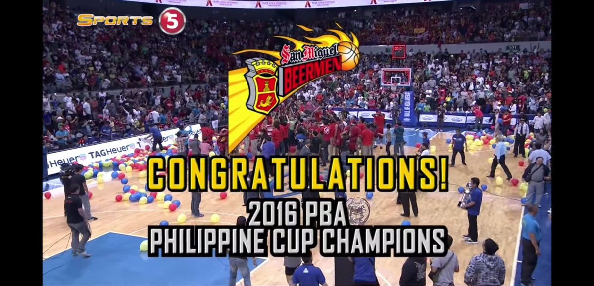 elleyeyow's tweet photo. on this day 8 years ago, san miguel beermen changed the trajectory of Philippine basketball. they became the first team to win a championship after being down 0-3 in a Best of 7 series vs the alaska aces.
#BEERacle #FearTheBeer #WeArePBA https://t.co/ltE9JOyyRy