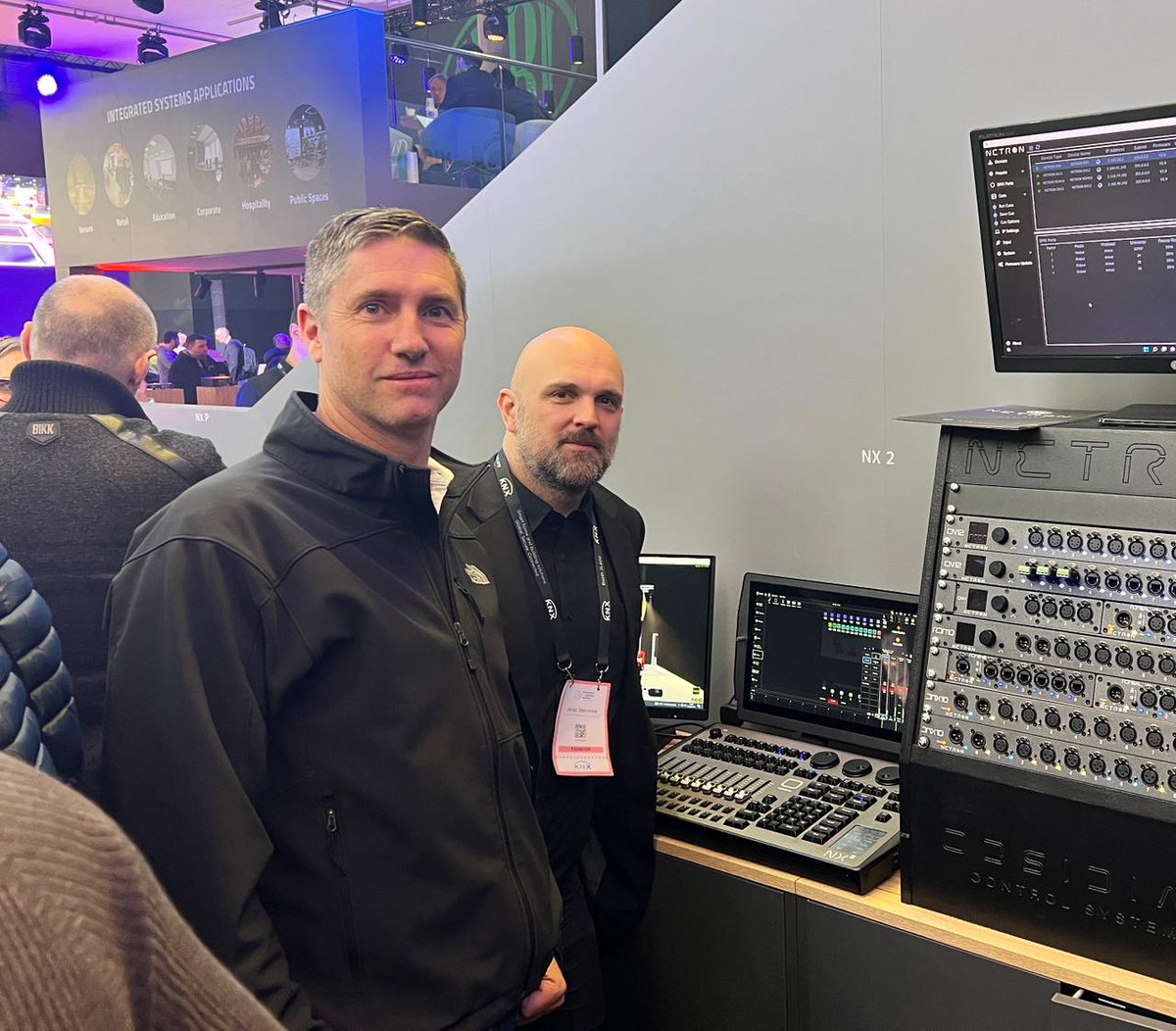 ElectrosonicSA's tweet image. Bruce Schwartz with Jonas Stenvinkel at Obsidian Control Systems&apos; booth, @ISE_Show .
@ControlObsidian has over 25 years of experience developing professional entertainment lighting control solutions for automated and theatrical lighting fixtures.
#obsidiancontrolsystems #ISE2023