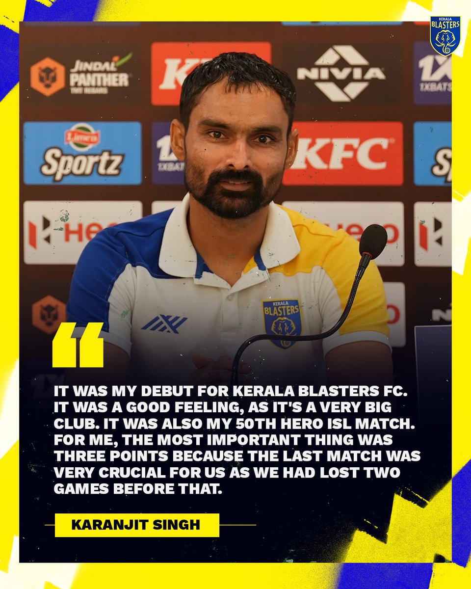 Kerala Blasters FC on Twitter "Debut for the Blasters 50th ISL
