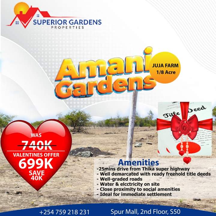 Zakayo01500730's tweet photo. A wrapped title deed from superior gardens this valentine to say how much you love them❤️#AmaniGardens #SuperiorGardensproperties@SUPERIORGARDEN3
#MainaAndKingangi
#PoliceSaccoAt50
#LandmarkRevival
#Sitevisit kesho https://t.co/aeRABAdWT9