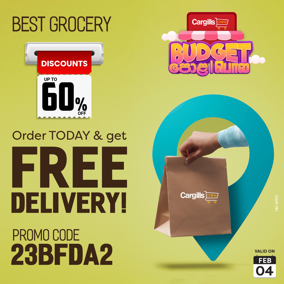 It’s FREE DELIVERY today! 🚛💨
Get your groceries now on cargillsonline.com