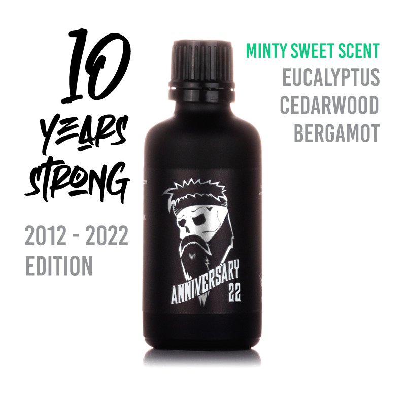Today's choice of Braw Beard oil is Anniversary 22 – Today's choice of Braw Beard oil is Anniversary 22
– minty, sweet with a wood undertone fragrance made with eucalyptus, cedarwood &amp; bergamot.
– 100% natural oil to nouri... brawbeardoils.com/product/annive…