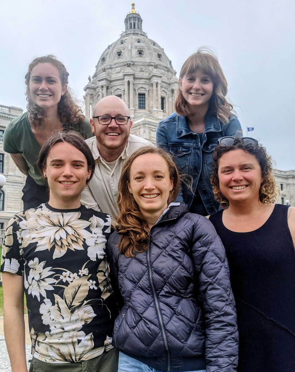 The MN Senate just joined the House and passed 100% Clean Energy by 2040. It's a GOOD DAY! #MNLeg #100percentMN

#TBT last summer when the @climate_af was knocking doors for MN #ClimateSlate champions to flip the Senate and hold the House 🥰