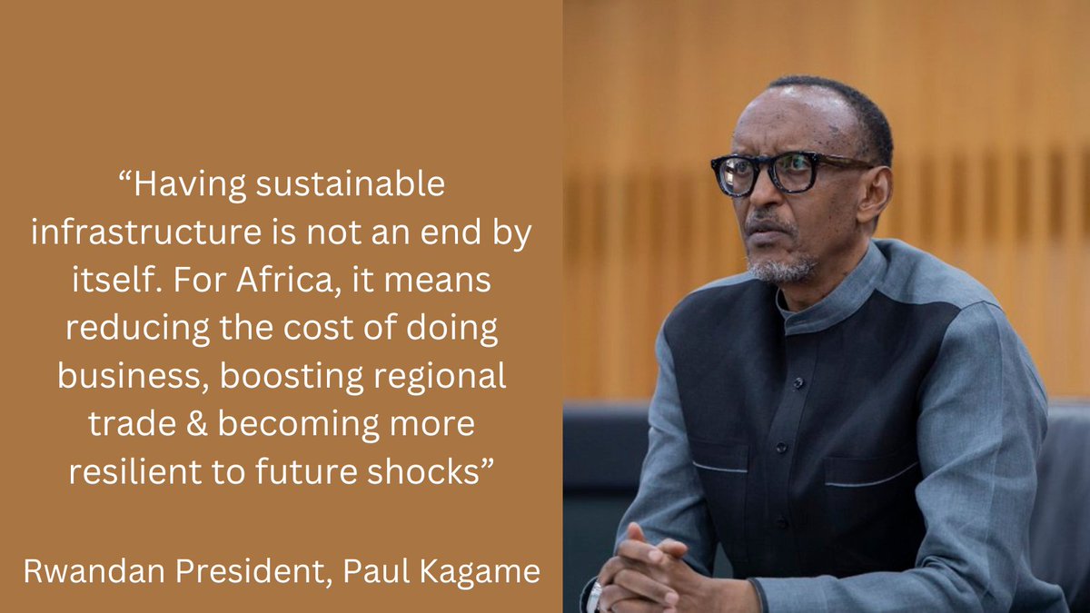 PIDA_Africa's tweet image. #2ndDFS  Presidential Roundtable: Financing Africa&apos;s Infrastructure Priorities under #PIDAPAP2
“Having sustainable infrastructure is not an end by itself. It means reducing the cost of doing business, boosting regional trade &amp;amp; becoming more resilient to future shocks” @PaulKagame