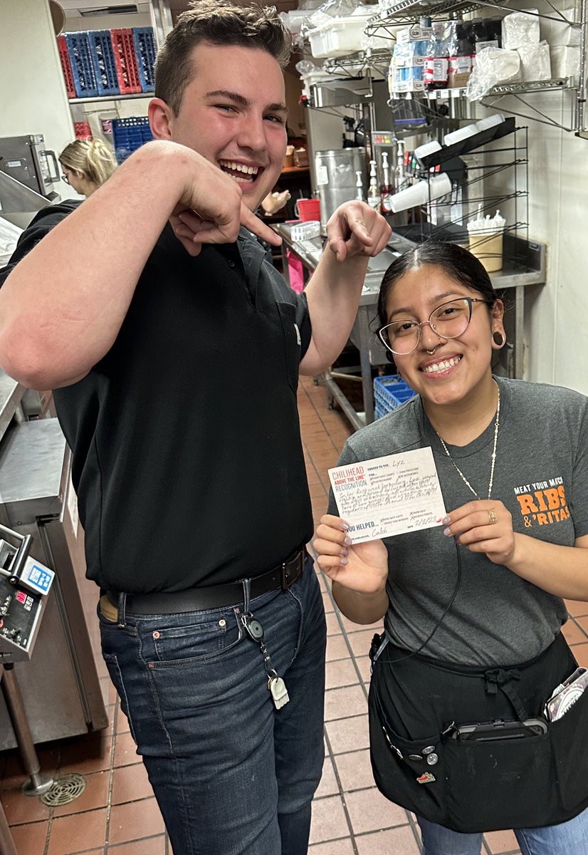 Cheers to Lyz. First week out of bar training and already killing it with 100% server attentive and 0% GWAP. Also cheers to Caleb for delivering his first ATL. #chilislove #trainingmatters