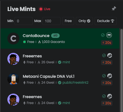 Exciting news! <a href="/catchmintxyz/">CatchMint.xyz</a> will support <a href="/CantoPublic/">Canto</a> mints soon and you can get exclusive early access! Follow us, like, and retweet this tweet for a chance to join in on the action during the first week. Don't miss out on this opportunity! #MintingSoon #CantoNFTs #CantoMints