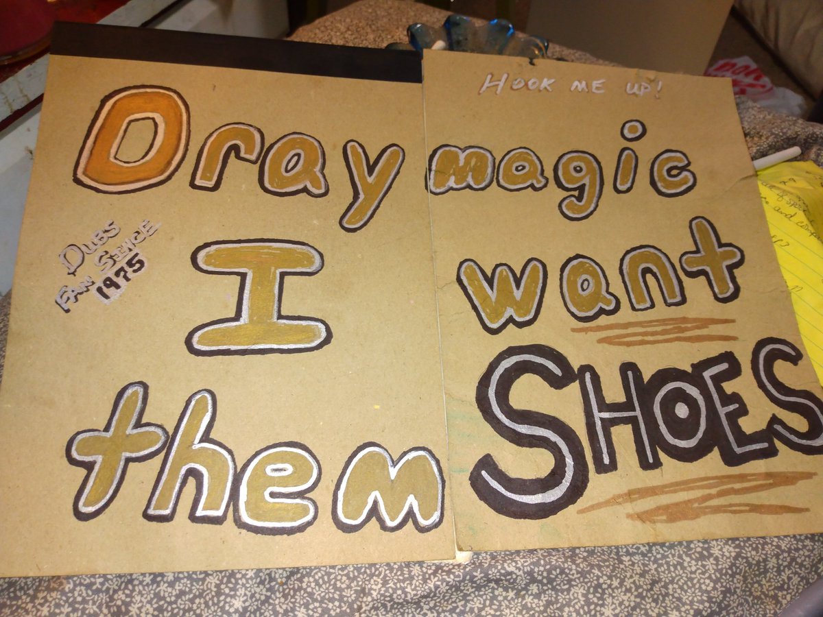 jooplantz's tweet photo. @Money23Green  already got sign ready for March. Lol. So remember it. Closer to tunnel behind bench this time. 
#Dubnation https://t.co/yDRR25Ymb0