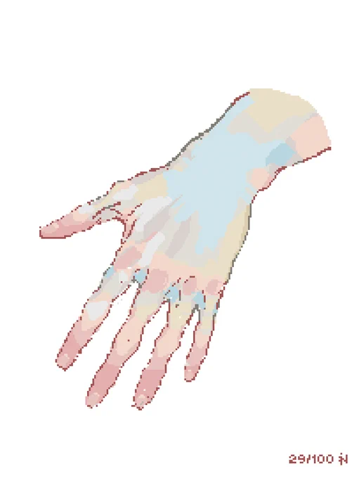Colours29/100 #pixelart 
