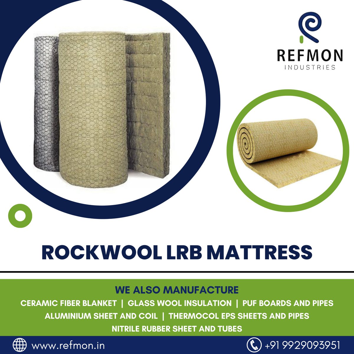 refmonin's tweet photo. LRB Rockwool Mattress at Best Price in India
@refmonin offers high-quality cold & hot insulation material at the best price.
For more details, Visit: https://t.co/V98KlfRXoy
Call/WhatsApp: +91-9929093951
#rockwool #insulationmaterials #rockwoollrbmattress #thermalinsulation https://t.co/ibmeA9kTxy