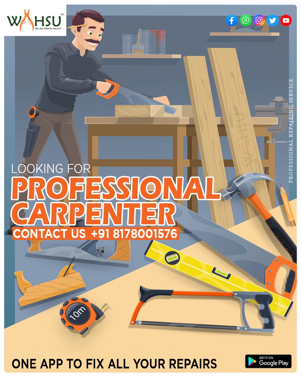 WAHSU9's tweet photo. RESIDENTIAL AND COMMERCIAL SERVICES.
We take carpentry projects... contact us on 081780 01576 or you can download our WAHSU app from play store
https://t.co/Ayn6kbYQWR
#wahsu #carpenters #Servicetweet #woodwork #woodworking #WorldCancerDay2023 #NationalScienceDay #interiors #pest https://t.co/BP52iiRBdn