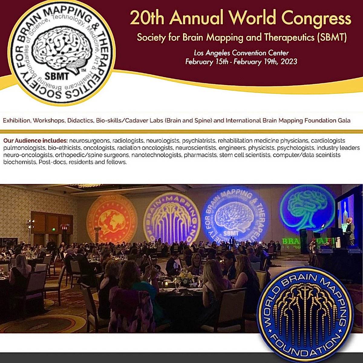 Happy to present two oral presentations at The World Congress of Society for Brain Mapping &amp; Therapeutics (SBMT):
Friday February 17, 2023
10:15 am | #SuicidePrevention: Behavior and Visual Processing
10:45 am | How the #Autism Spectrum Disorder Affects #MentalHealth