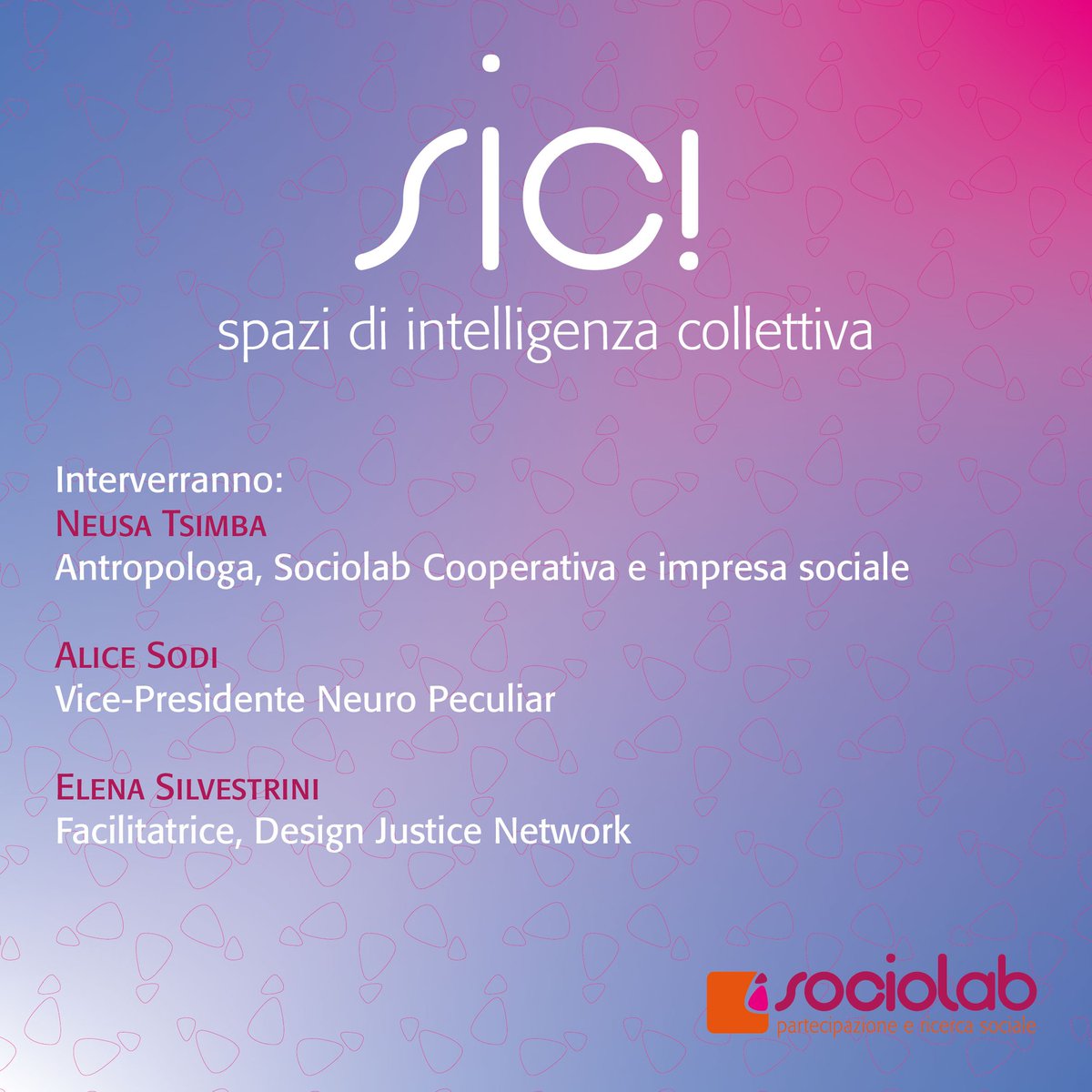 sociolab_tweet's tweet photo. SIC! Spazi di intelligenza collettiva, lo spazio di #formazione  e #ispirazione su  #partecipazione e #communitybuilding di @sociolab_tweet  Aperto a chi desidera partecipare con noi. Scoprite il prossimo incontro a #Firenze e partecipate! X iscrizioni: https://t.co/lgF2DlgInD https://t.co/RieBKoZNRi