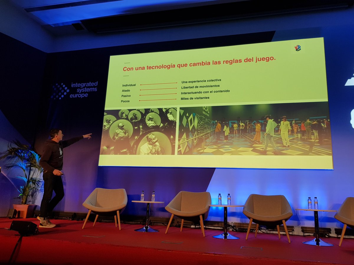 REMED_20's tweet photo. El futuro de la #cultura es inmersivo. Una interesante charla en el #ISE2023 sobre la digitalización de los #museos, las #ExposicionesInmersivas las ventajas e inconvenientes de la #RealidadExtendida y las posibilidades del #metaverso para el sector https://t.co/00jlogzBzM