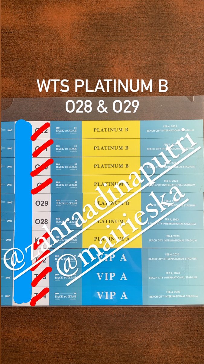 ZahraAdinaputri's tweet photo. WTS EXO SC BACK TO BACK FANCON
Platinum B 028 &amp; O29
Yuuuk di beli tiketnya tinggal 2. Udh ditukerin bisa COD Venue hari Jumat &amp; Sabtu ☺️🙏🏻

WTB WTS WTT

#EXOSC_BackToBack 
#EXOSCFANCONINJAKARTA https://t.co/XPSrV9NKWQ