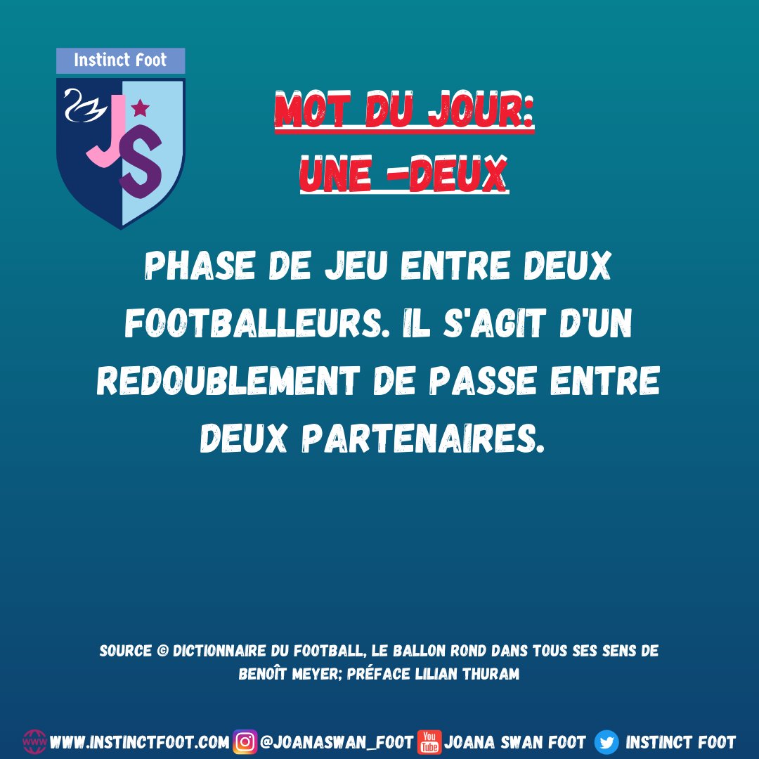 instinctfoot's tweet photo. Au quotidien un nouveau mot pour apprendre d'avantage sur le language du football ⚽
#football #dictionnairedufootball #instinctfoot #motdujour #unedeux https://t.co/XXKygMA8hX