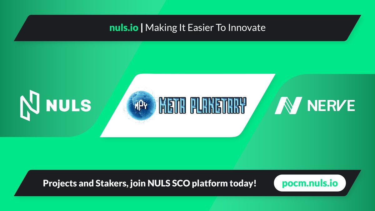 Nuls's tweet photo. We are pleased to share that @Metaplanetary1 will be joining the SCO platform soon👏
#MetaPlanetary creates a decentralized metaverse, balances the restrictions of traditional financial systems with the compliance measures of native crypto solutions
#BNBChain #BSC #NULS #SCO https://t.co/J6Ucd8qLTp