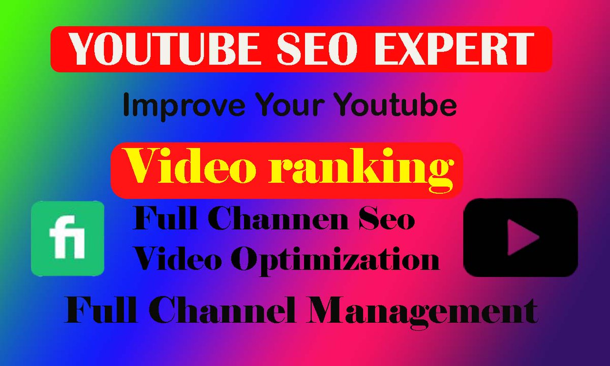 I will be your best youtube SEO expert
fiverr.com/promotionbusne…
#seo #video #marketing #quality #youtubemarketing #youtubeseoexpert #channelseo #optimization #videoseo