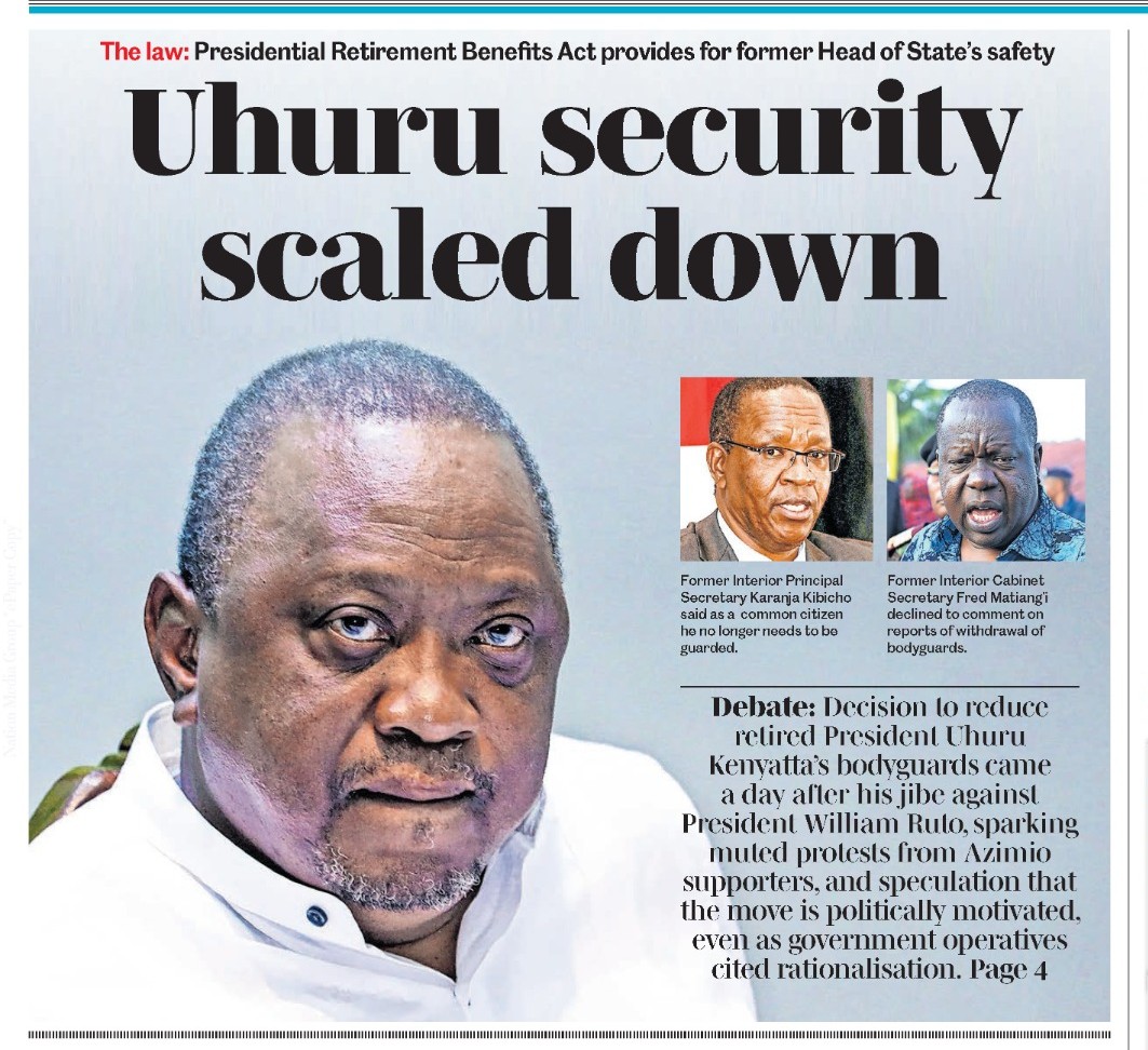 scherargei's tweet photo. Uhuru had over 120 GSU elite officers 24hrs as President not inclusive of his close family + his homes /property but under PRESIDENTIAL RETIREMENTS BENEFITS ACT 11 0f 2003(2012) he entitled to 6 police officers so nothing strange about downscaling the security its the LAW ! https://t.co/3CpN4d6TyD