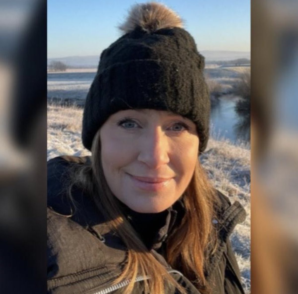 This is Nicola Bulley 

She is MISSING 

She was last seen the morning of 27th Jan walking her dog on a towpath by the River Wyre off Garstang Road. 

Someone knows where she is. 

 call 116 000 with information #findnicola #NicolaBulley 🌸