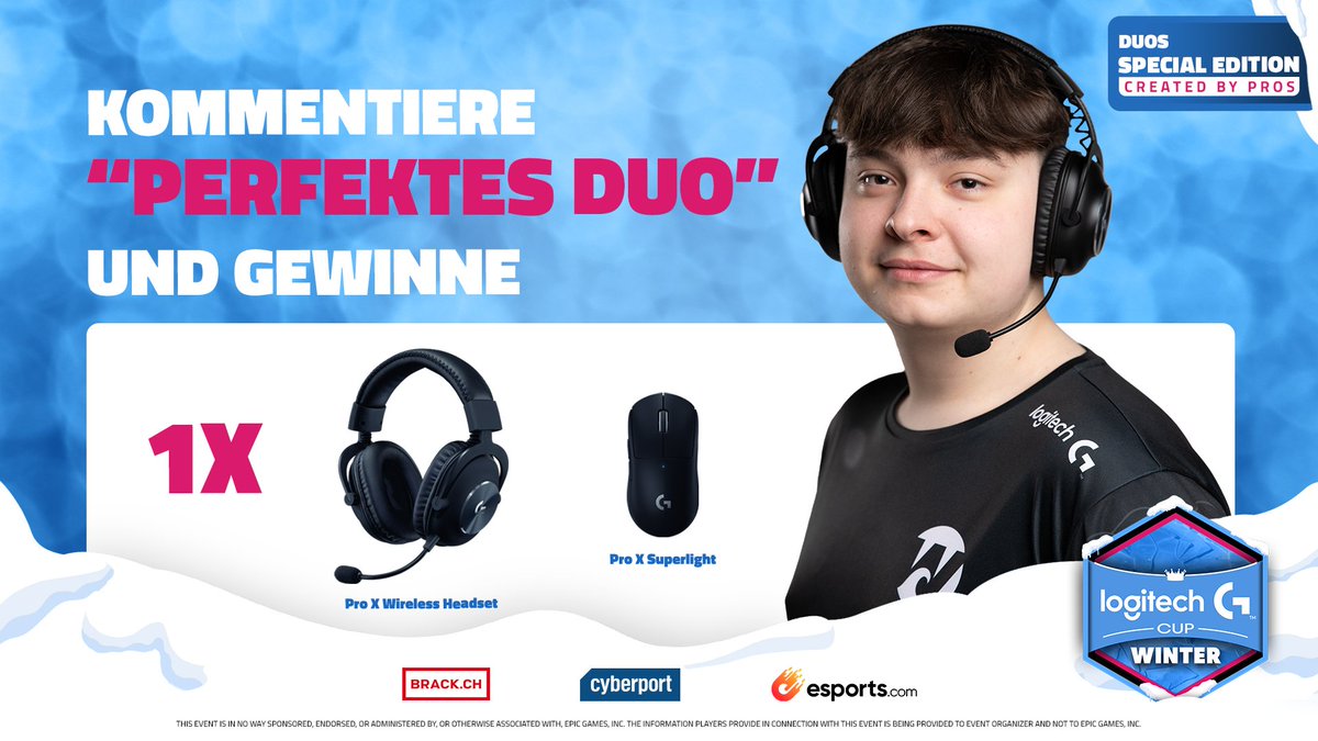 Unser perfektes <a href="/LogitechGDE/">Logitech G DE 🇩🇪 🇦🇹 🇨🇭</a> Duo präsentiert von <a href="/VadealFN/">wave vadeal</a> 🖱️🎧

➡️Kommentiere ""perfektes Duo"", um zu gewinnen.

🗓️ Deadline 07.02.2023, 20:00 CET.

👇 Checkt gerne die Rabatte bei <a href="/brack/">BRACK.CH</a> ab 👇
🌐 brack.ch/logitech/winte…