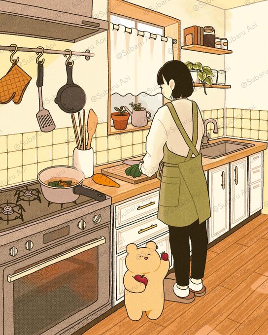 「black hair oven mitts」 illustration images(Latest)