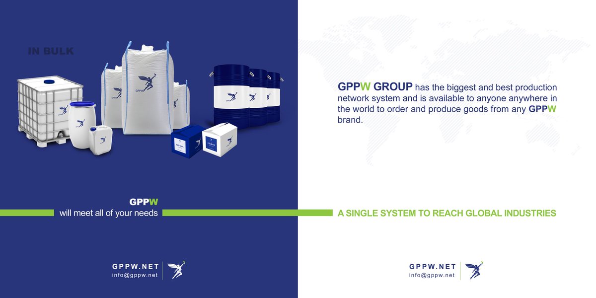 GppwGroup's tweet image. GPPW, will meet all of your needs.

A SINGLE SYSTEM TO REACH GLOBAL INDUSTRIES.

gppw.net
info@gppw.net

#gppw #yourneeds #singlesystem #globalindustries