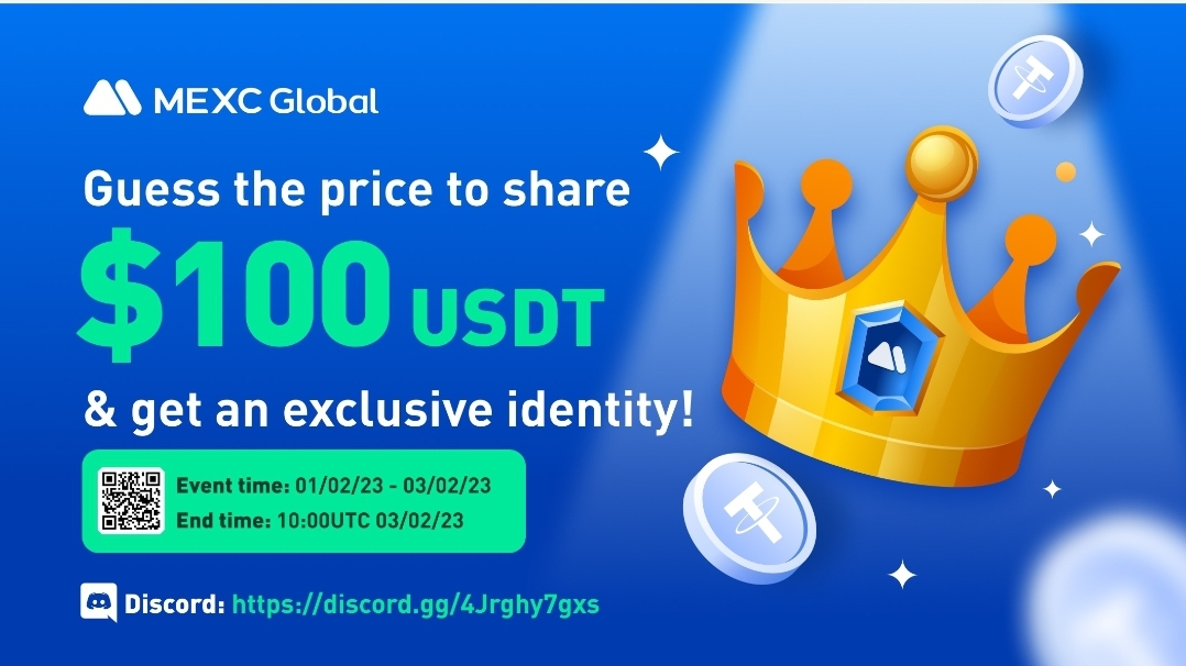 AirdropsGun's tweet photo. 🚀 Event: MEXC Guess the Price
💰 Value: $100 USDT
👥 Referral: No
📅 End Date: 3rd February 2023
🏦 Distribution Date: TBA

🎐 Event Link  : https://t.co/3EDR3beSpV

@MEXC_Global #AirdropsGun #Event #DYOR #NFA #cryptocurrency #MEXC https://t.co/jOKMitouuT