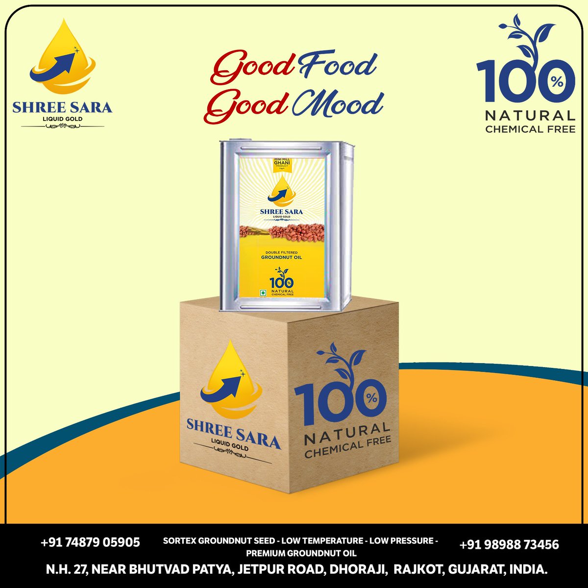#shreesaraagriexport #agri #AgriExports #groundnutoil #oil #cookingoil #cookwithlove #cookingfood #edibleoil #pureoil #naturaloil #organicoil #pure #natural #cookingwithlove #chemicalfree #healthyheart #healthycooking #healthyfood #healthyliving #Gujarat #india