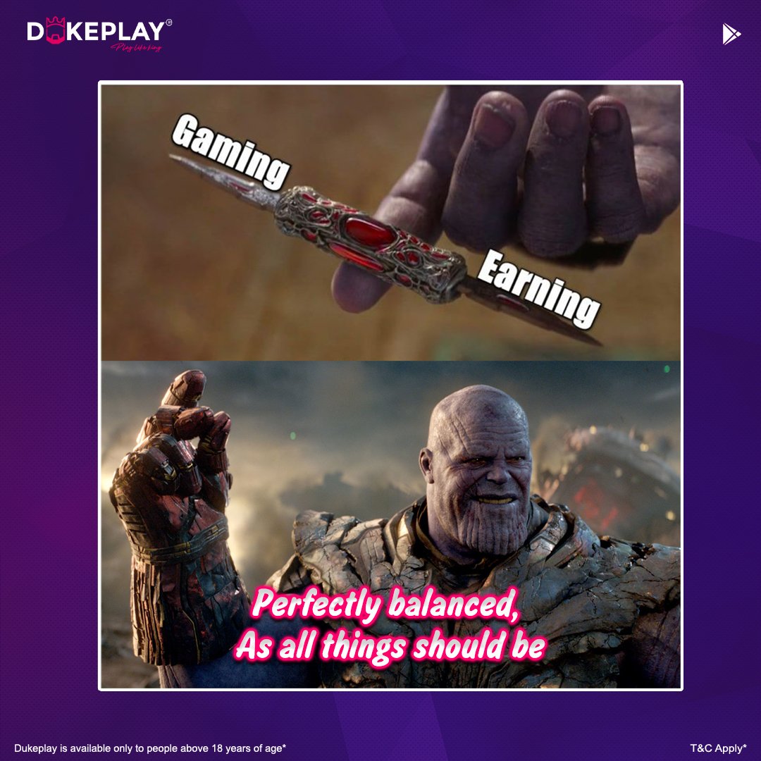 GAMING = EARNING
As all things should be 

✅Instant withdrawl 
✅Play 24x7
✅Fast Customer Support
✅Daily Reward &amp; Offers

Download now👇
dukeplay.com/apps/dukeplay.…

Also Available on Google Playstore

  #instagame   #ludo #trending #thanos  #ludogame #repost #avengers #ironman
