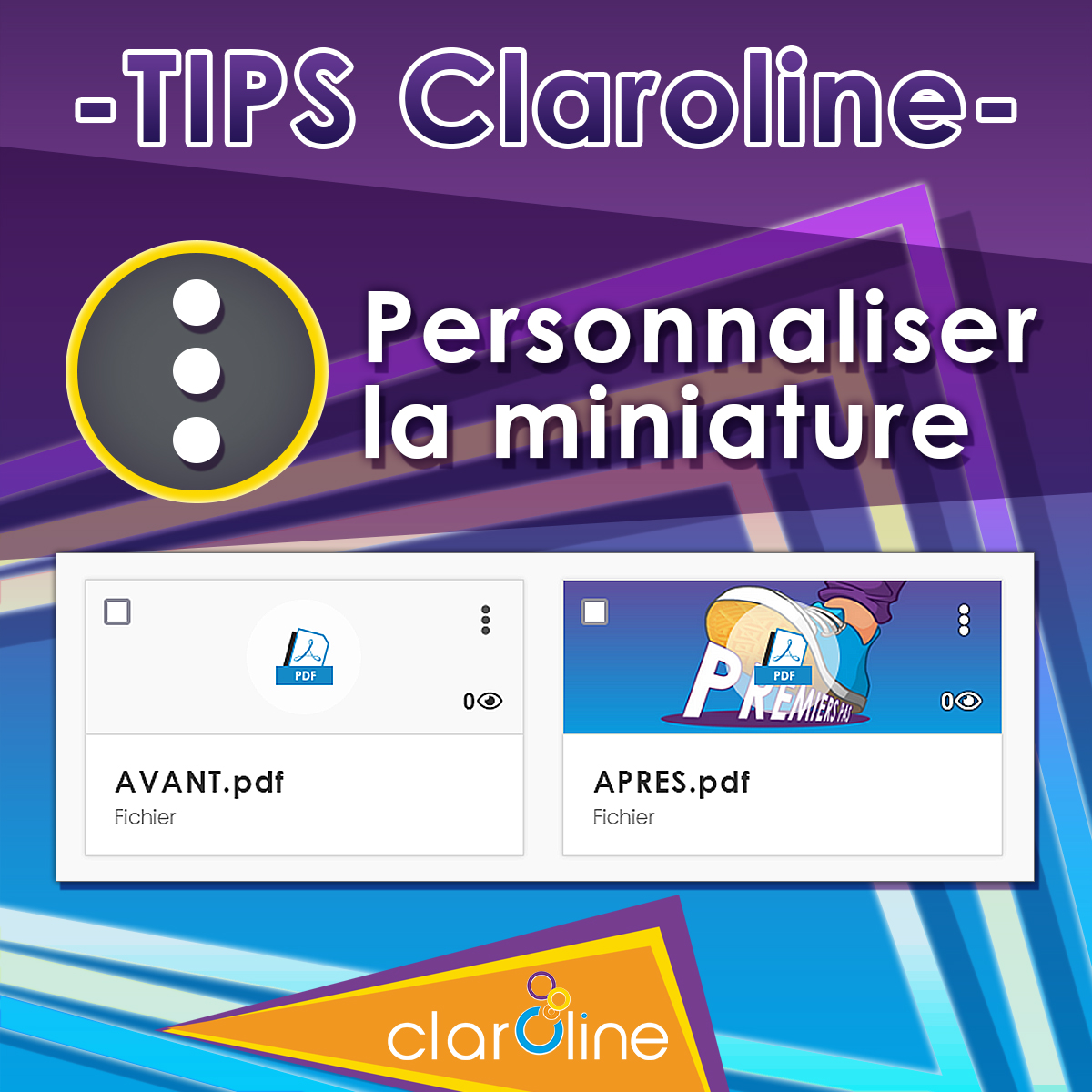 LMSClaroline's tweet photo. Tips Claroline : Personnaliser la miniature d'une formation, ressource ou fichier.
Habillez les contenus de votre formation grâce à cette fonctionnalité et augmentez l’engagement de vos apprenants ! Tutoriel : https://t.co/XidOIJCyBS #claroline #lms #formation #scenarisation https://t.co/bpAJbXMNN1