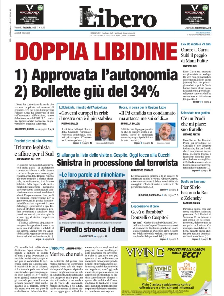 GiancarloDeRisi's tweet photo. Il governo esulta: #calano del 34% 
le #bollette del #gas a gennaio come comunicato da Arera. 
E dal CdM arriva il SÌ al ddl sull'#autonomia #differenziata https://t.co/l02tTvPOJW
