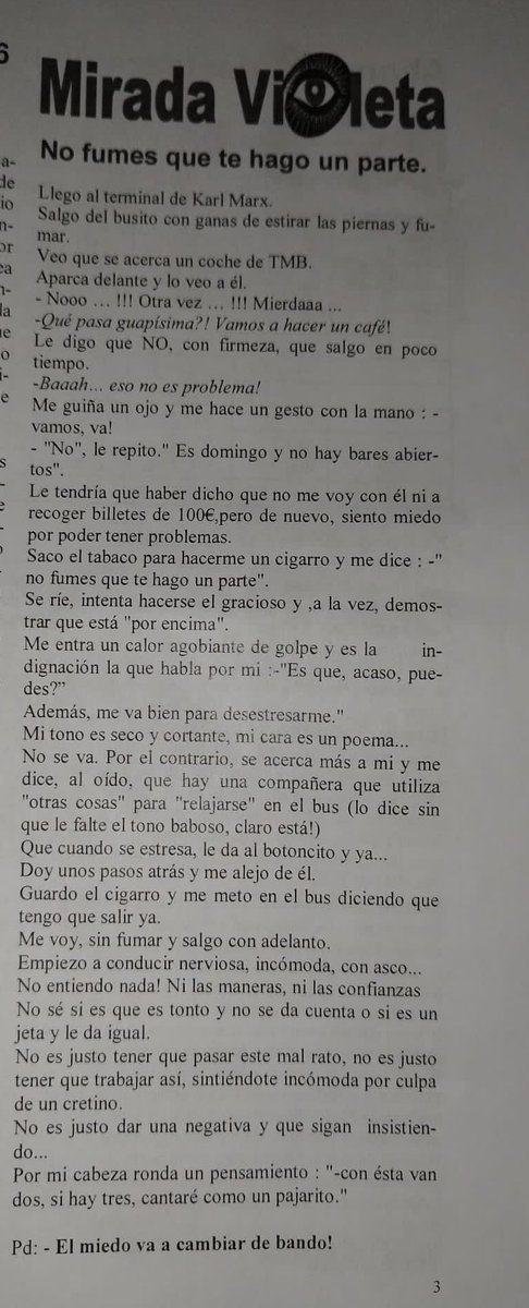 RebecaCarranco's tweet photo. Hombres del mundo no hagáis estas cosas. En serio @TMB_Barcelona @cgtbus https://t.co/ttZxQBXuUU