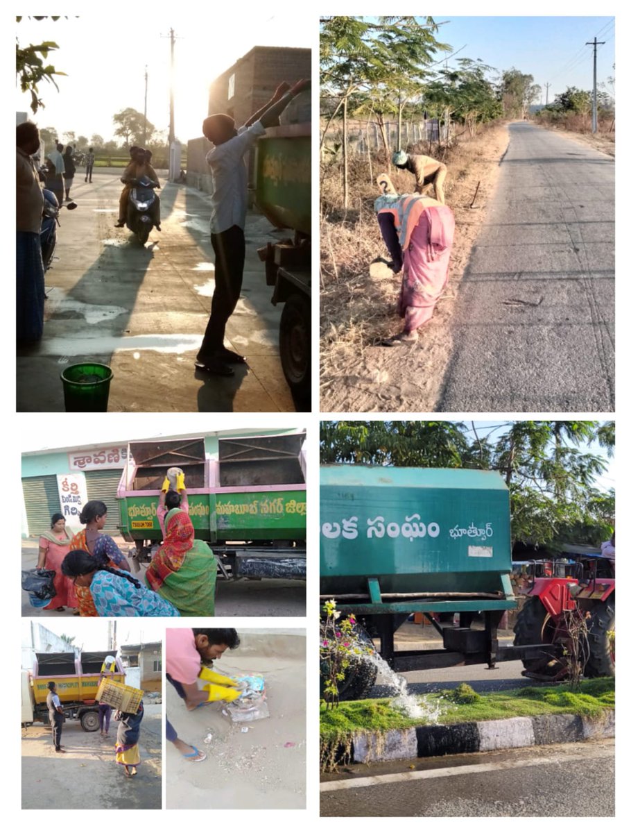 BhoothpurM's tweet photo. భూత్పూర్ మునిసిపాలిటీ లో గల అని వార్డ్ లలో ప్రతి రోజు ప్రతి ఇంటి నుండి చెత్త సేకరించుట మరియు పచ్చదనం పరిశుభ్రత నిర్వహించడం జరుగుతుంది.@KTRBRS @arvindkumar_ias @cdmatelangana https://t.co/HZmXG6pBkY