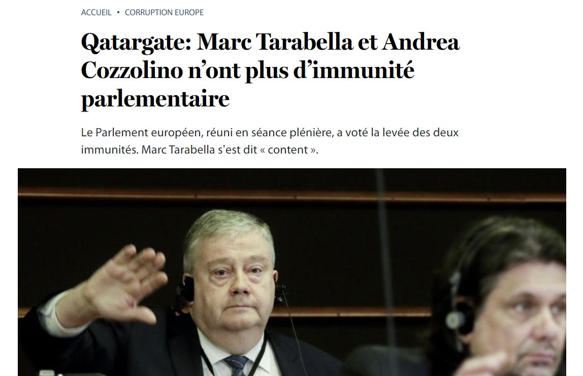 Quand on n'a plus d'immunité, faut être vacciné. Dis Big Pharma, vous êtes des spécialistes en la matière, c'est pour quand un vaccin contre la corruption ? 
lesoir.be/492902/article…