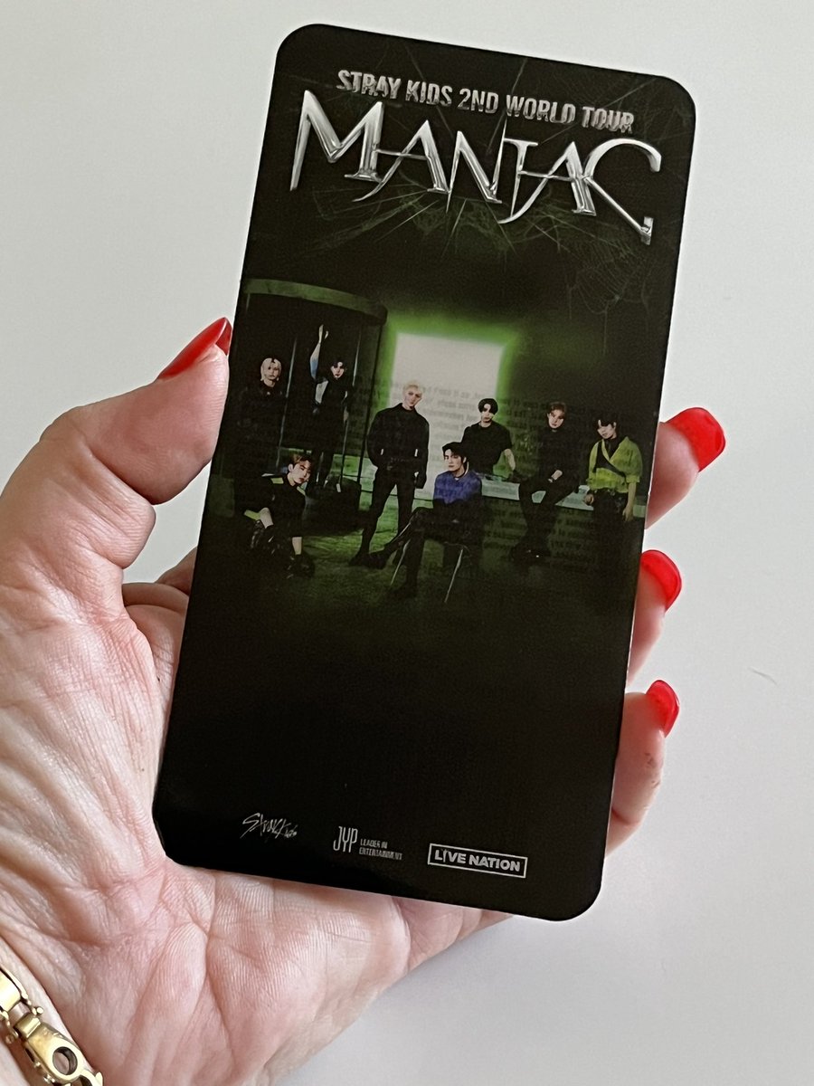bytchty's tweet photo. When you do a happy dance at the letterbox because this arrived… #collectorsticket #StrayKids_2ndWorldTour_MANIAC https://t.co/r4Gy4Pzukr