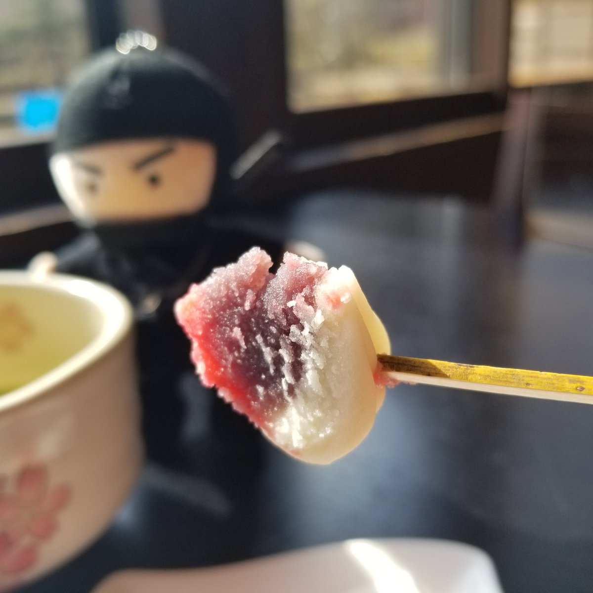 OshinoShinobi22's tweet photo. #SpringLimitedEdition #SpringWagashi that went on sale yesterday has been a big hit thanks to your support.
#BestCombination of #Wagashi from #TokyoyaSeika, a long-established wagashi store at the #MtFuji and #MatchaGreenTea.
#Fujimisaryo #Setsugetsufuka.
#OshinoShinobiNoSato https://t.co/AeWqedLzQm