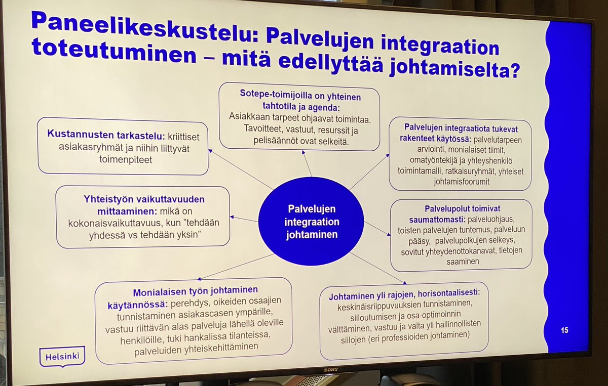 soili's tweet photo. Tavoitteena integraatio ja uudistumiskyky! Pohdinnassa sotepe yhteistyö, luottamus, eri toimijoiden yhteen saattaminen ja ennen kaikkea yhteinen asiakas #luottamus #vastuu #viestintä @helsinginsote https://t.co/m7bS97ANYZ