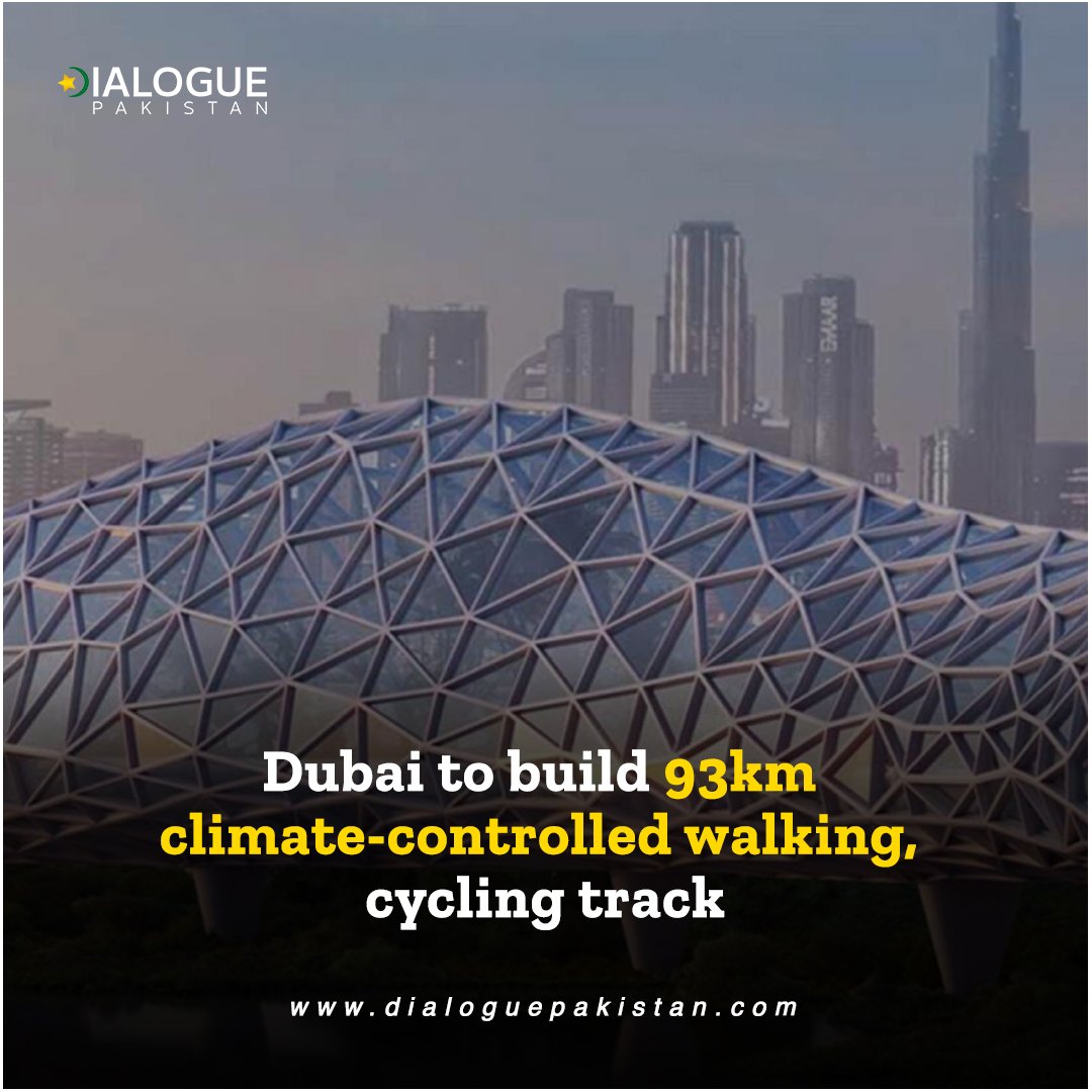 DialoguePak's tweet photo. Dubai is planning to build a 93 kilometres long climate-controlled walking and cycling track, titled “The Loop,” aims to promote a healthy mode of transport in the city and counter climate change.

#DialoguePakistan #Dubai #Build #93km #climatecontrolled #Walking #Cycling #Track https://t.co/XJ6BVDRaV4