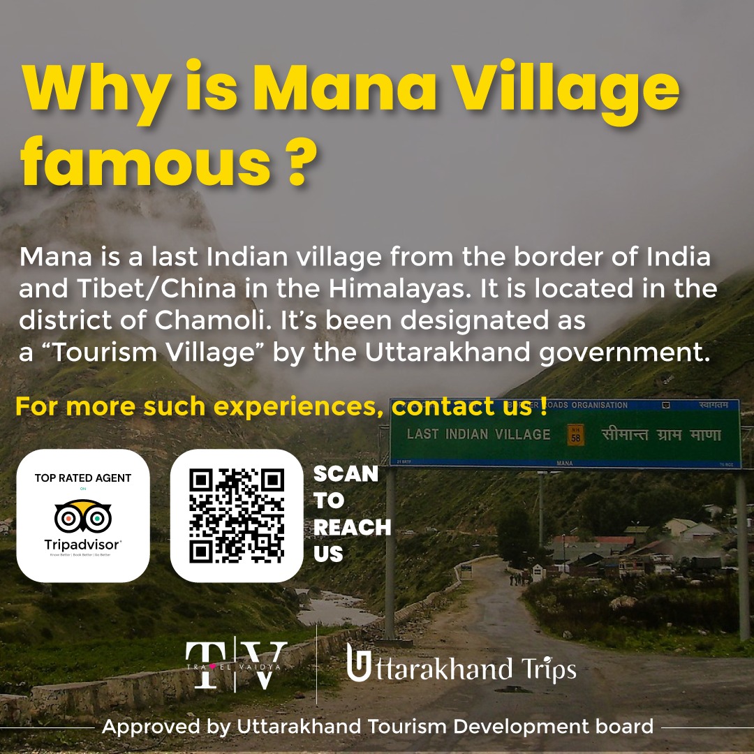 UKTripsTours's tweet photo. Mana - The last Village of India https://t.co/x3Pm3Tqlml