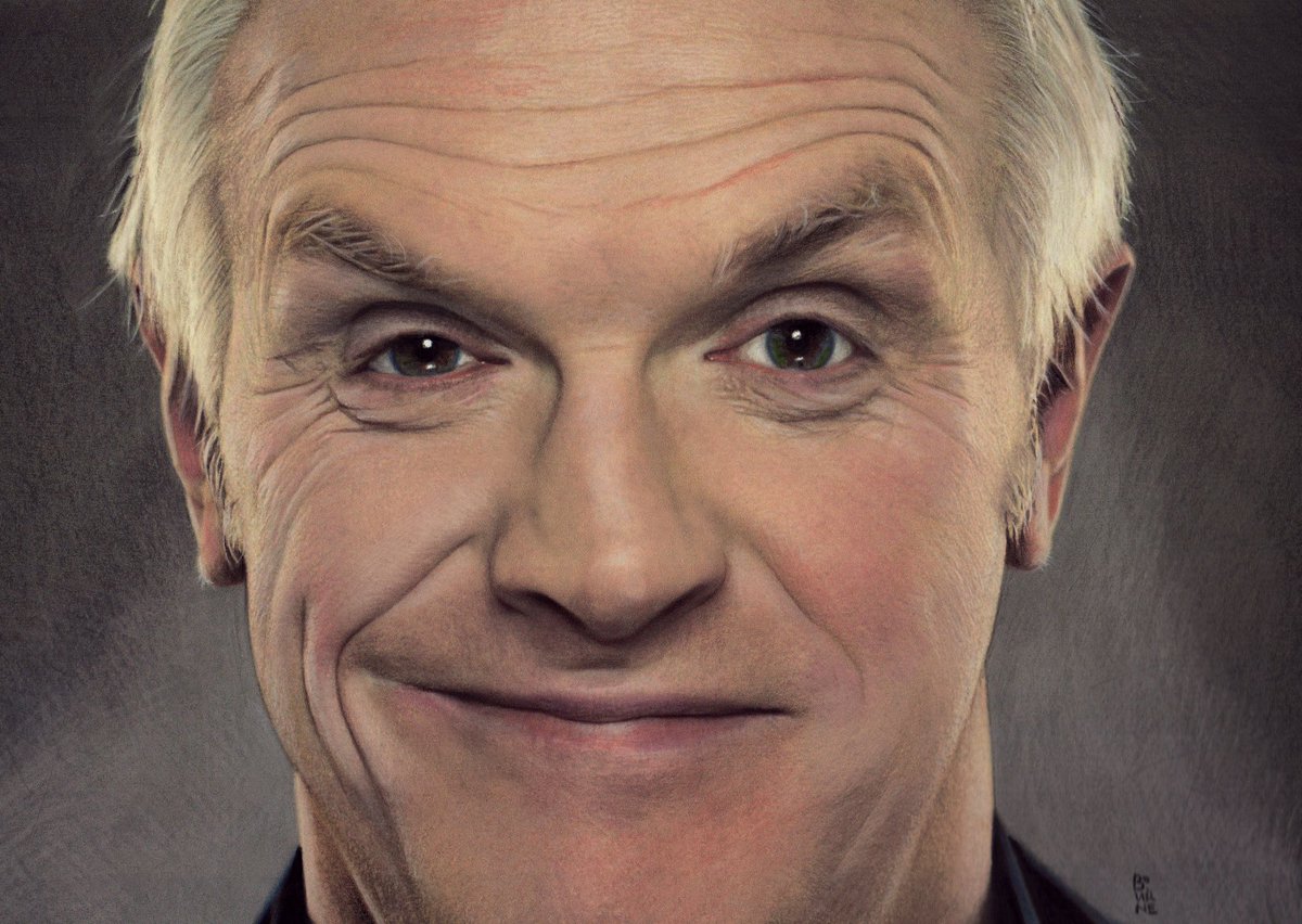 IanBourneArt's tweet photo. Greg. 
Pastel, oil pencil and acrylic on paper.
@gdavies https://t.co/b20kCVptvF