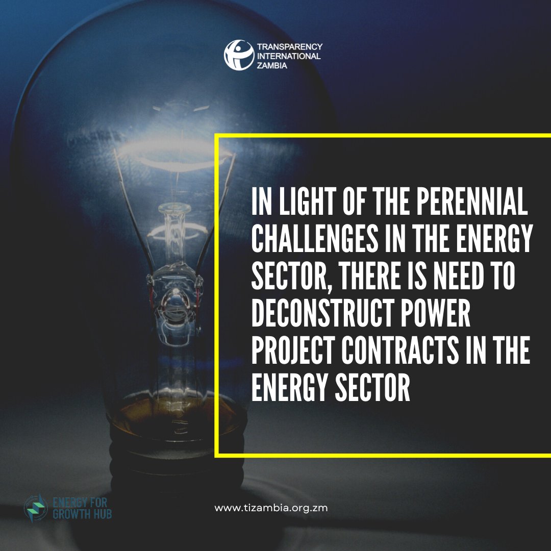 rushaiyatanko's tweet photo. Zambia's power sector is under immense financial &amp; technical strain leading to load shedding &amp; unreliable electricity. One main reason- undisclosed electricity contracts. Join @TIZambia @CTPD @EITIZambia today for a public forum on PPA Transparency https://t.co/7AUGhcrqAk https://t.co/woHhCKpa4W