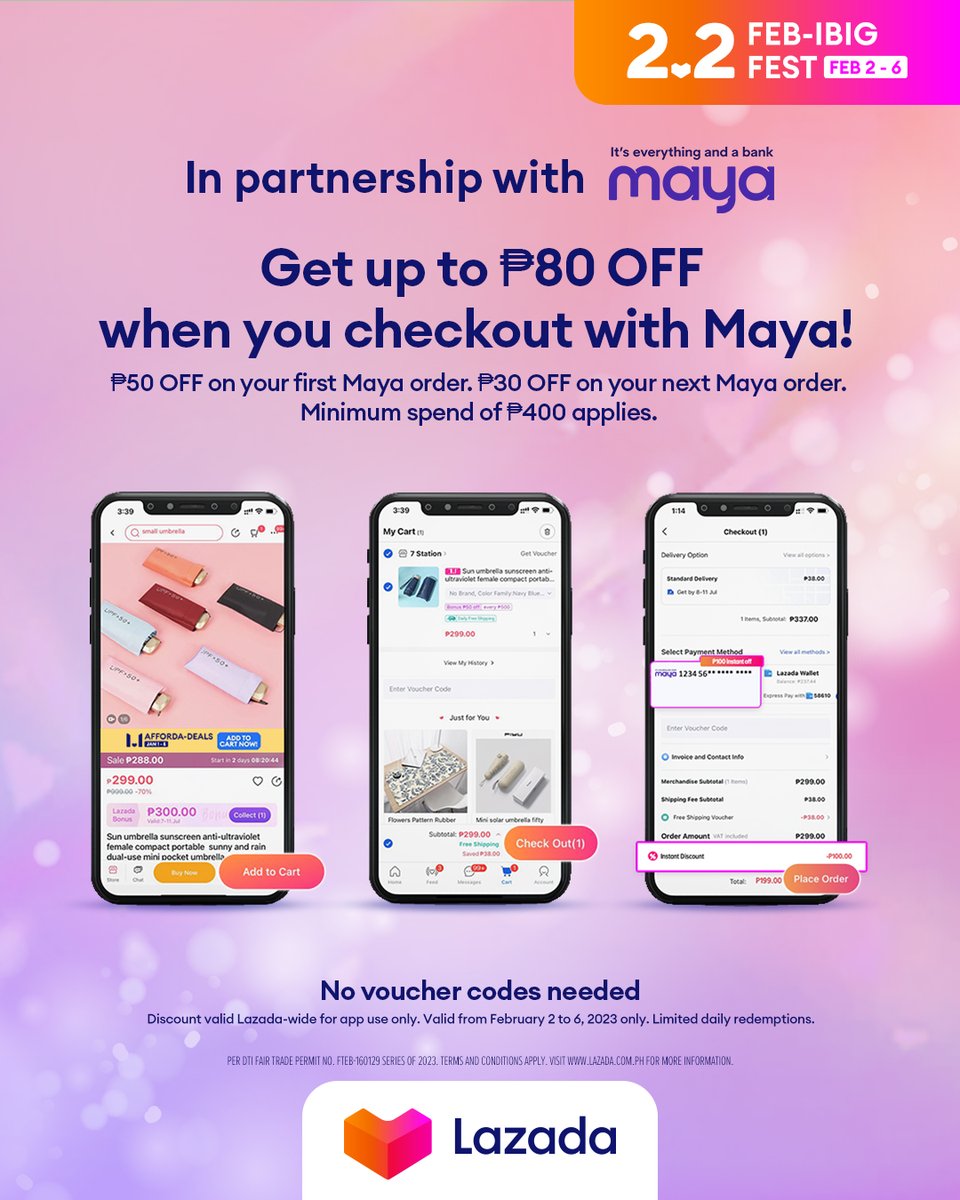 Lazada Philippines on Twitter "Check out with Maya this 