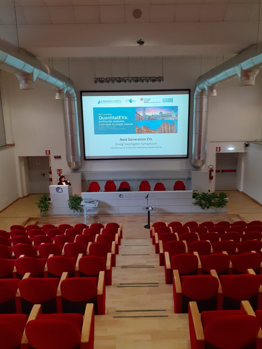 Marina Cretich (@marinacretich) on Twitter photo All set! Ready to go for "Next generation #EVs" satellite event of #QuantitatEVs <a href="/cnr_scitec/">CNR - SCITEC</a>
<a href="/CNRsocial_/">CNR Consiglio Nazionale delle Ricerche</a> <a href="/IsevOrg/">ISEV</a> <a href="/EVItaSociety/">EVIta- Italian Society for Extracellular Vesicles</a> <a href="/CIBIO_UniTrento/">CIBIO - UniTrento</a> . <a href="/FrancescaBZNY/">Francesca Demichelis</a> <a href="/LenassiMetka/">Metka Lenassi</a> <a href="/doldivizio/">Dolores Di Vizio</a> All set! Ready to go for "Next generation #EVs" satellite event of #QuantitatEVs <a href="/cnr_scitec/">CNR - SCITEC</a>
<a href="/CNRsocial_/">CNR Consiglio Nazionale delle Ricerche</a> <a href="/IsevOrg/">ISEV</a> <a href="/EVItaSociety/">EVIta- Italian Society for Extracellular Vesicles</a> <a href="/CIBIO_UniTrento/">CIBIO - UniTrento</a> . <a href="/FrancescaBZNY/">Francesca Demichelis</a> <a href="/LenassiMetka/">Metka Lenassi</a> <a href="/doldivizio/">Dolores Di Vizio</a>