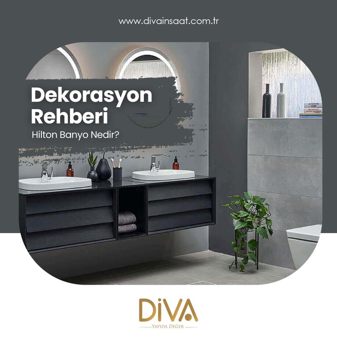 Dolaplarla tamamlanan banyo stiline “Hilton banyo” adı veriliyor. Hilton banyo çeşitlerinde dolap, tezgah, gömme lavabo, ayna gibi ayrıntıları bulunuyor. Bu stilde döşenen banyolar günlük hayat kolaylaştırıyor.

#divainsaat #dekorasyonrehberi #evdekorasyonu
