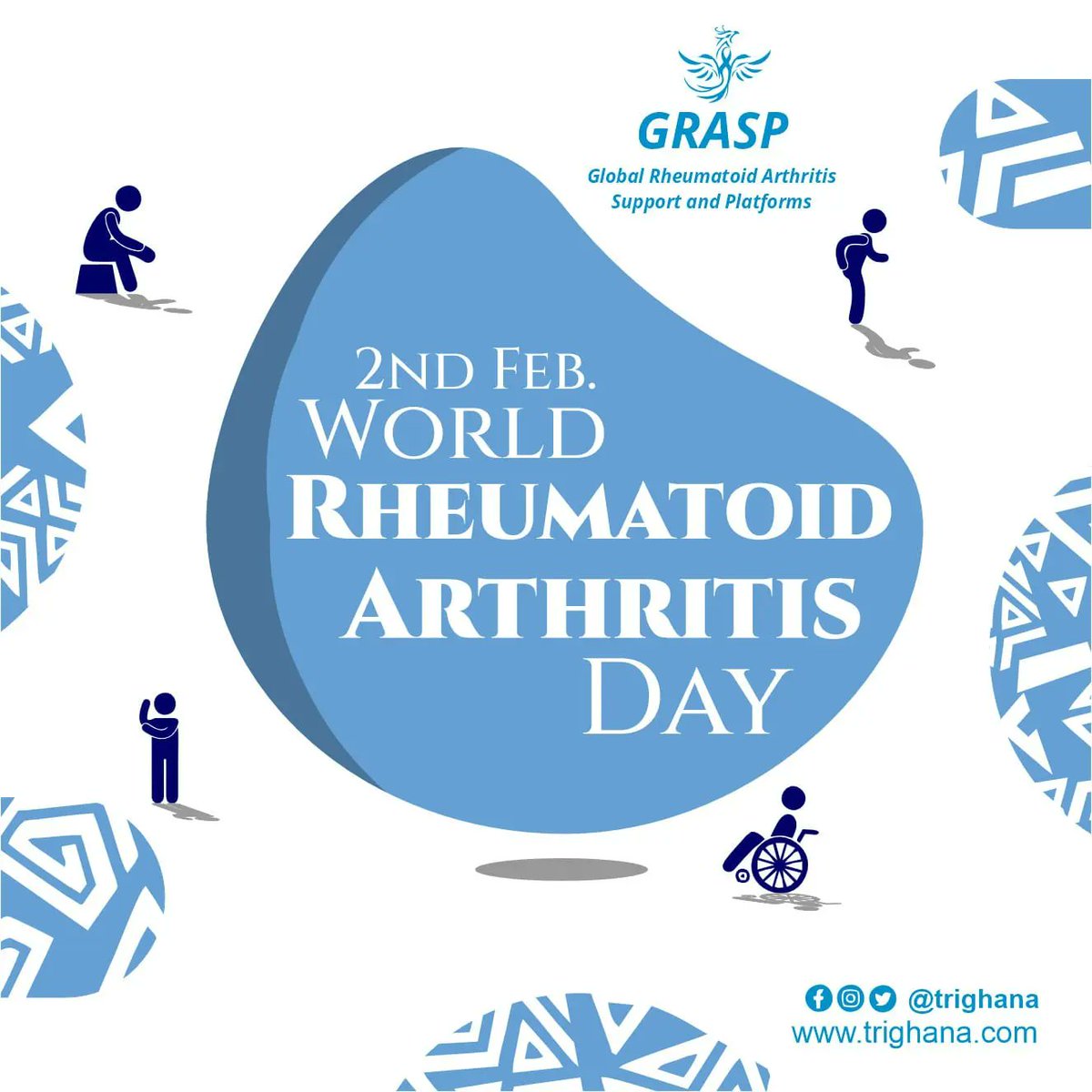 trighana's tweet photo. 2nd February was World RA Day
Yesterday and throughout February we will wear anything blue in support of Rheumatoid Arthritis Awareness
#rheumatoidarthritis #autoimmune
#rheumatoidarthritisawareness
#RA #exercise #RAandExercise #GRASP #tRi #tRi2gether #keepmoving #Blue4RA https://t.co/1bGxRM15Kt