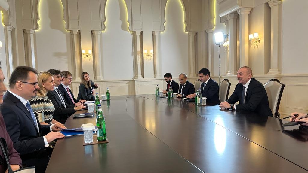 KadriSimson's tweet image. The 🇪🇺&amp;amp;🇦🇿 have very strong ties in #energy, which have become even stronger over the past year.

I had a very good dialogue with Ilham Aliyev, President of 🇦🇿, on further developing our cooperation, the role SGC plays in ensuring our energy security &amp;amp; importance of #renewables.