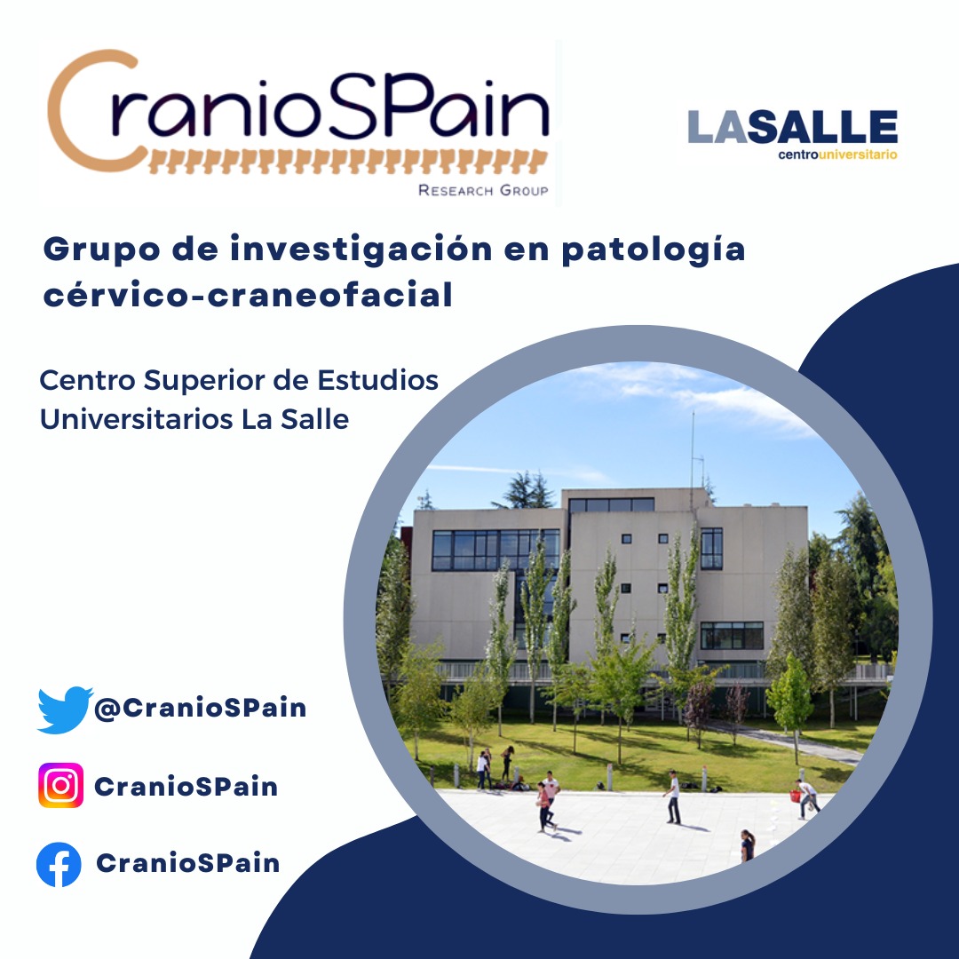 Os presentamos la nueva cuenta del Grupo de Investigación <a href="/CranioSPain/">CranioSPain</a> de <a href="/LaSalleMAD/">La Salle Campus MAD</a>  que desde sep 2019 se centra en el estudio de la patología craneofacial y #cefaleas. Síguenos para estar al día de las últimas investigaciones y su transferencia clínica.
