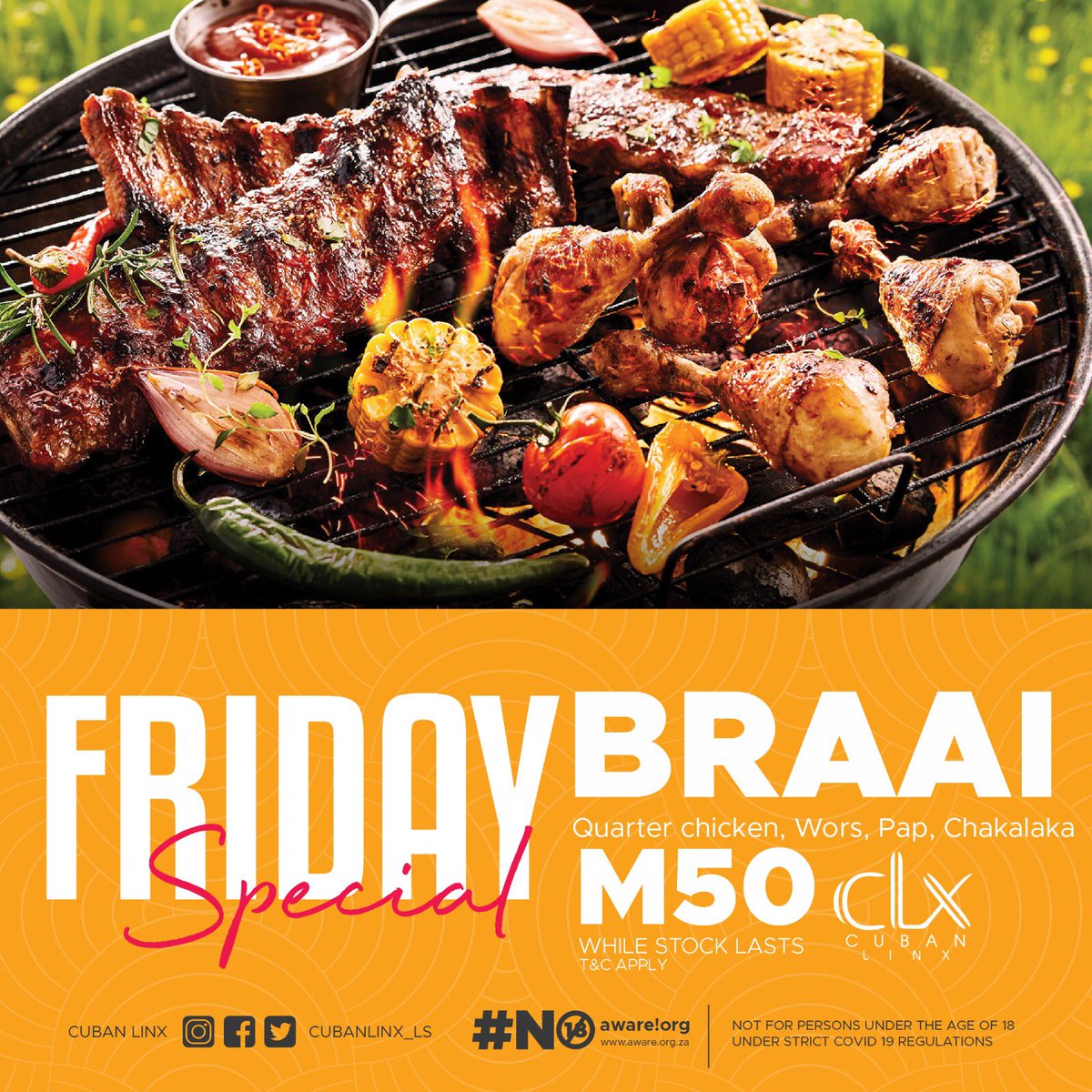 TummieLetsapo's tweet photo. #Lstwitter, Friday Forecast.#WearLocalFriday is back๐๐ฝ๐๐ฝ Later on weโre @cubanlinx_ls & we have a special for those wearing local brands.
@Shipa_Online
#justlive https://t.co/pOlzzfsk0K