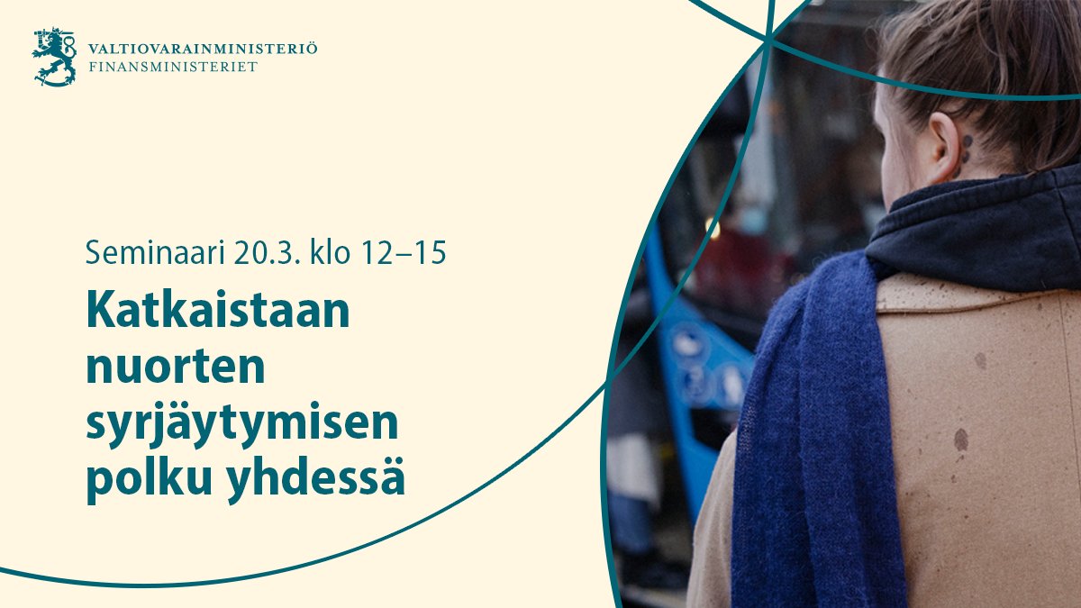 Mitä meidän pitäisi tehdä, jotta mahdollisimman monella nuorella menisi hyvin?

Ilmoittaudu viimeistään 10.3. hybriditilaisuuteen, jossa päivitämme tilannekuvaa ja etsimme ratkaisumalleja nuorten hyvinvoinnin tukemiseksi.

📌 Ohjelma &amp; ilmoittautuminen: vm.fi/tapahtumat/202…