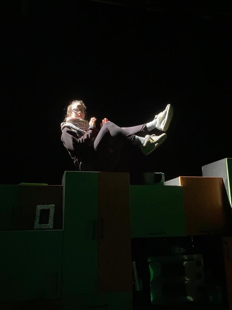 unfoldingtheatr's tweet photo. Thanks to everyone who came to @exeter_phoenix last night to see #HoldOnLetGo - what a great evening!
Next stop @artsdepot where rehearsals continue.
Here's a snap of Luca suspended in space from yesterday's rehearsal! 🌌
#stagelighting https://t.co/o32pO8tX5x